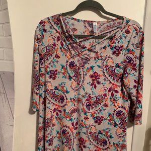 PAISLEY GRACE 3/4 SLEEVE DRESS SZ M
